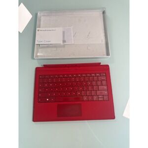 Microsoft Surface Pro 8 Type Cover Red Slim Light Weight light Used 2015 M1929